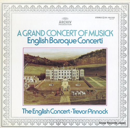 PINNOCK, TREVOR a grand concert of musick MA5152 - front cover