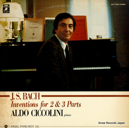 CICCOLINI, ALDO bach; inventions for 2 & 3 parts EAC-70056