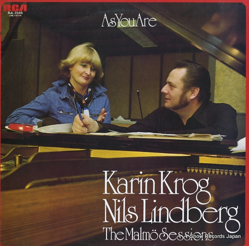 KROG, KARIN, AND NILS LINDBERG as you are / the malmo sessions RJL-2545