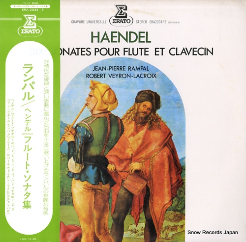 RAMPAL, JEAN-PIERRE haendel; dix sonates pour flute et clavecin ERA-2034-5