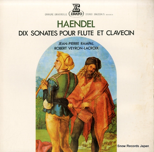 RAMPAL, JEAN-PIERRE haendel; dix sonates pour flute et clavecin ERA-2034-5