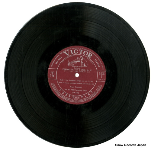TOSCANINI, ARTURO beethoven; symphony no.5 HP-116