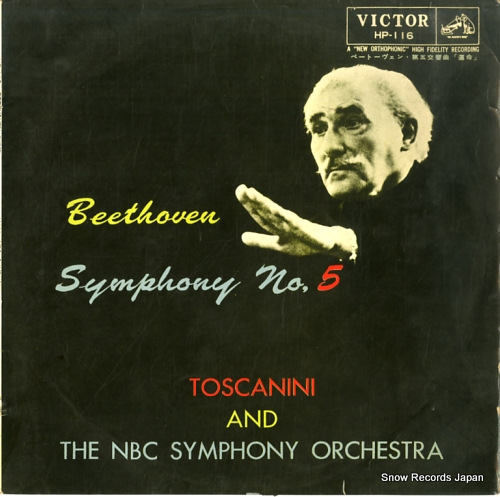TOSCANINI, ARTURO beethoven; symphony no.5 HP-116