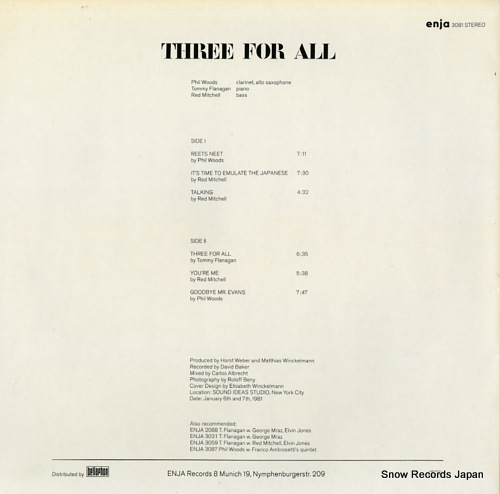 WOODS, PHIL three for all ENJA3081