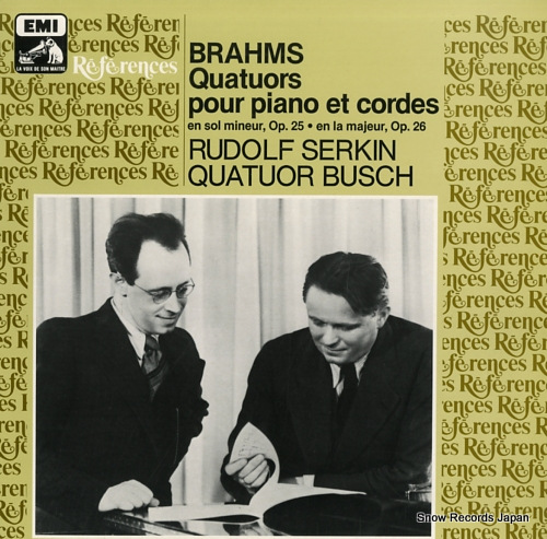 SERKIN, RUDOLF brahms; quatuors pour piano et cordes op.25 & op.26 2908061