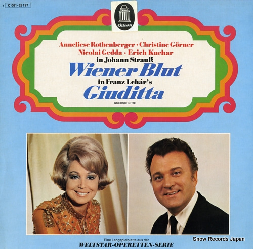 MATTES, WILLY j.strauss; wiener blut / lehar; giuditta 1C061-28197 - front cover