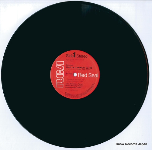 RUBINSTEIN, ARTUR schumann; trio in d minor RVC-2078