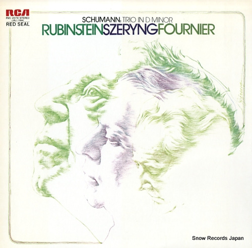 RUBINSTEIN, ARTUR schumann; trio in d minor RVC-2078