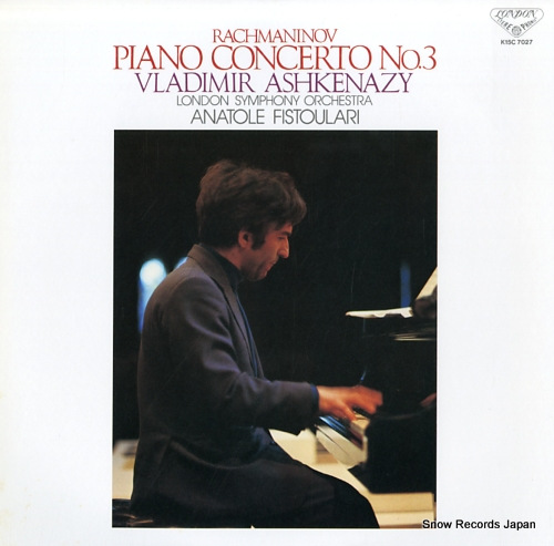 ASHKENAZY, VLADIMIR rachmaninov; piano concerto no.3 K15C7027