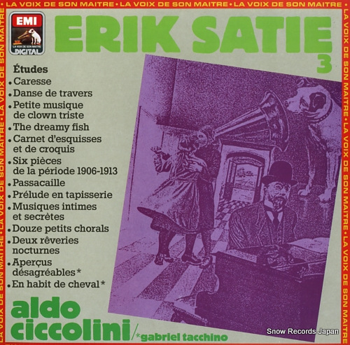 CICCOLINI, ALDO satie; l'oeuvre pour piano, vol.iii, etude 2702991