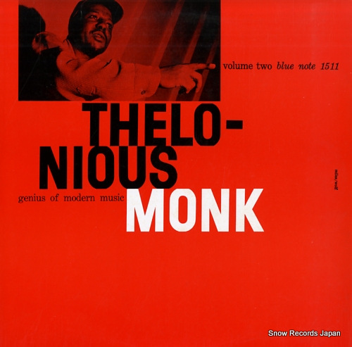 MONK, THELONIOUS genious of modern music thelonious monk volume 2 BLP-1511