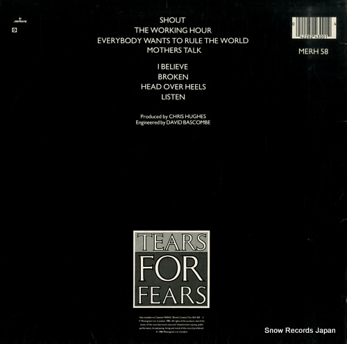 TEARS FOR FEARS songs from the big chair MERH58