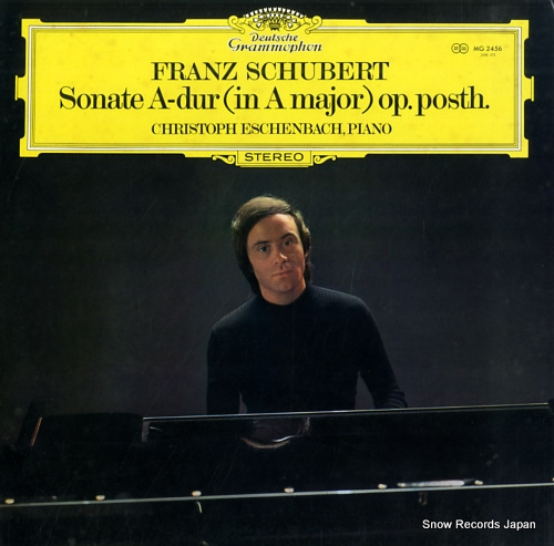 ESCHENBACH, CHRISTOPH schubert; sonate a-dur (in a major) op.posth MG2456