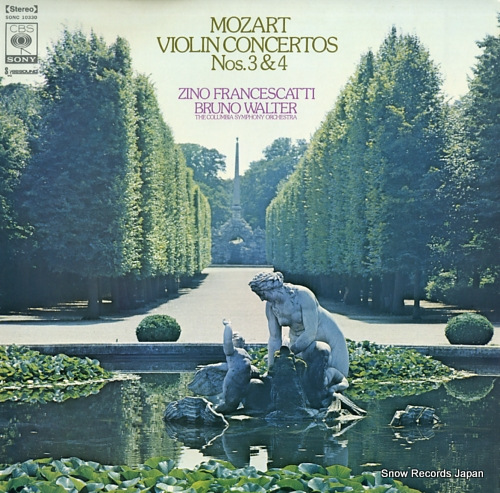 FRANCESCATTI, ZINO mozart; violin concertos nos.3 & 4 SONC10330