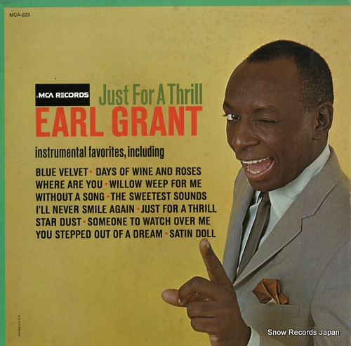 GRANT, EARL just for a thrill MCA-223