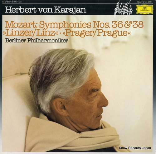 KARAJAN, HERBERT VON mozart; symphonies nos. 36 & 38 