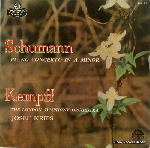 KEMPFF, WILHELM schumann; piano concerto in a minor MP91