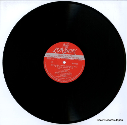 BACKHAUS, WILHELM beethoven; piano concerto no.2 in b flat major MZ5029 - disc
