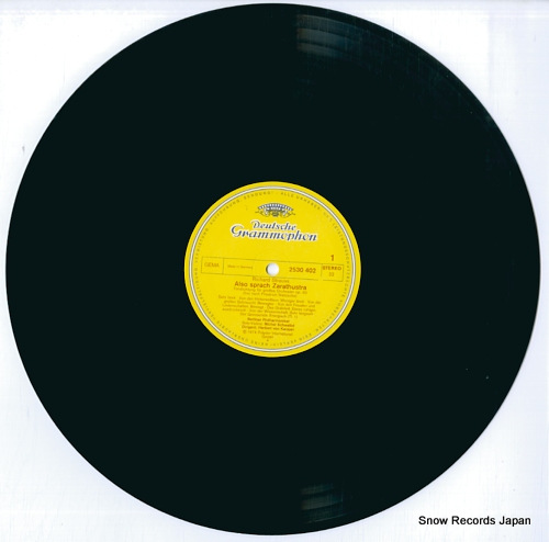 KARAJAN, HERBERT VON strauss; also sprach zarathustra 2530402