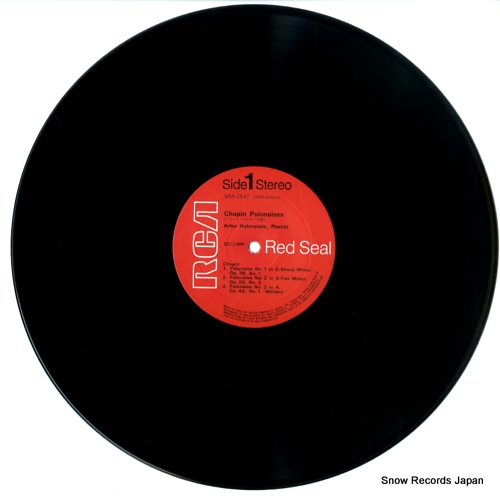 RUBINSTEIN, ARTUR chopin; polonaises SRA-2547