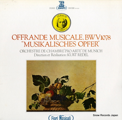 REDEL, KURT bach; offrande musicale, bwv1078 