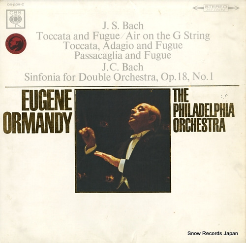 ORMANDY, EUGENE bach; toccata and fugue OS-809-C