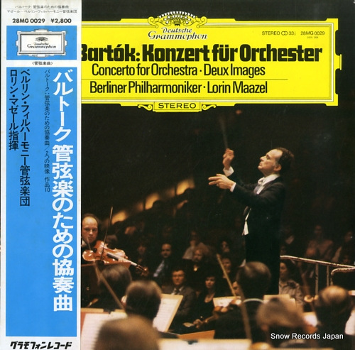 MAAZEL, LORIN bartok; konzert fur orchestra 28MG0029 - front cover