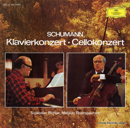 RICHTER, SVIATOSLAV / ROSTROPOVITCH, MSTISLAV schumann; klavierkonzert / cellokonzert MG2202