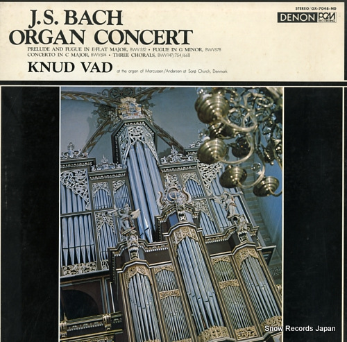 VAD, KNUD bach; organ concert OX-7048-ND