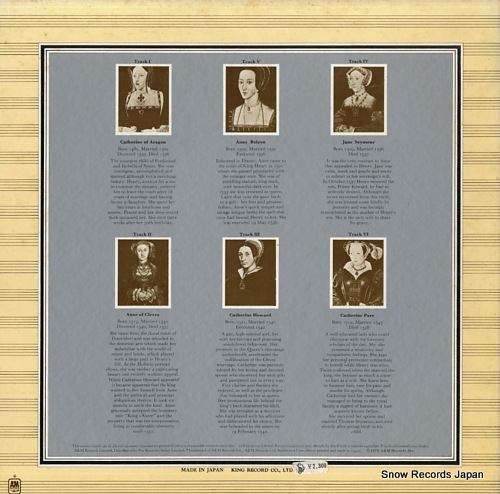 WAKEMAN, RICK the six wives of henry viii AML-173