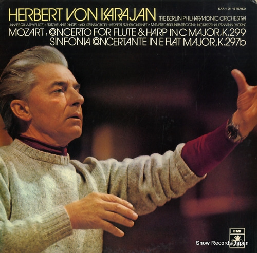 KARAJAN, HERBERT VON mozart; concerto for flute & harp in c major, k.299 EAA-131