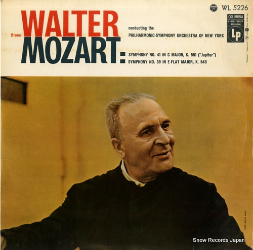 WALTER, BRUNO mozart; symphony no.41