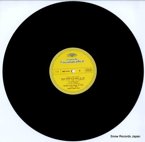 KEMPFF, WILHELM mozart; piano sonatas kv331, 310 MG-2116