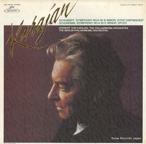 KARAJAN, HERBERT VON schubert; symphony no.8 