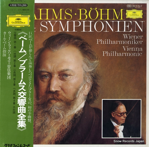 BOHM, KARL brahms; 4 symphonien MG8194