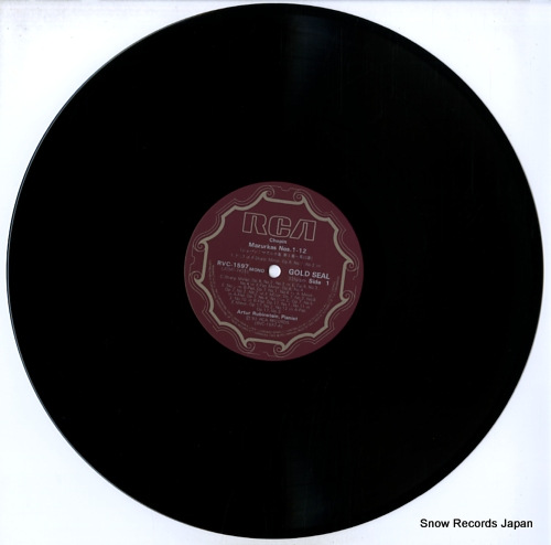 RUBINSTEIN, ARTUR chopin; mazurkas volume 1 RVC-1597