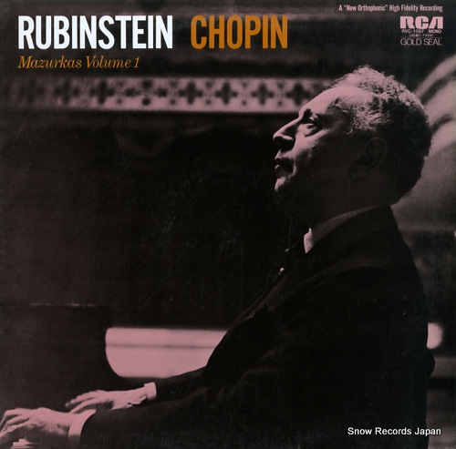 RUBINSTEIN, ARTUR chopin; mazurkas volume 1 RVC-1597
