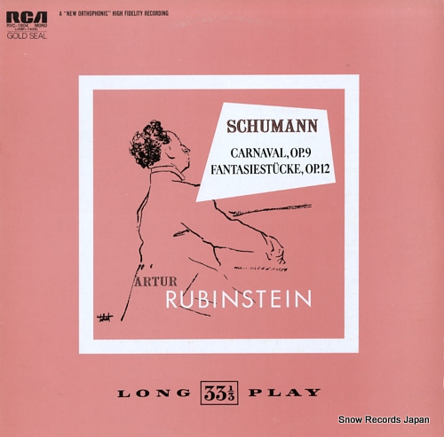 RUBINSTEIN, ARTUR schumann; carnaval, op.9 RVC-1604