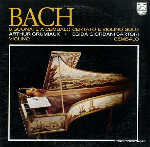 GRUMIAUX, ARTHUR bach; 6 suonate a cembalo certato e violino solo 13PC-156-57