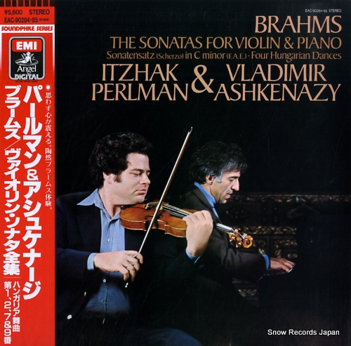 PERLMAN, ITZHAK, AND VLADIMIR ASHKENAZY brahms; the sonatas for violin & piano EAC-90284.85