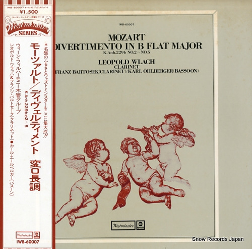 WLACH, LEOPOLD mozart; divertimento in b flat major IWB-60007