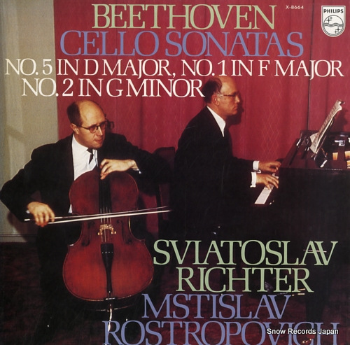 RICHTER, SVIATOSLAV beethoven; cello sonatas no.5 in d major X-8664