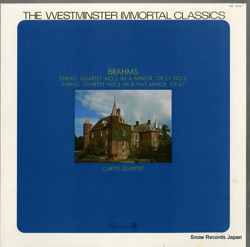 CURTIS QUARTET brahms; string quartet no.2 in a minor, op.51 no.2 MZ5041