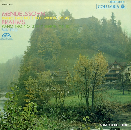SUK TRIO mendelssohn; piano trio no.1 in d minor, op.49 OS-2006-S