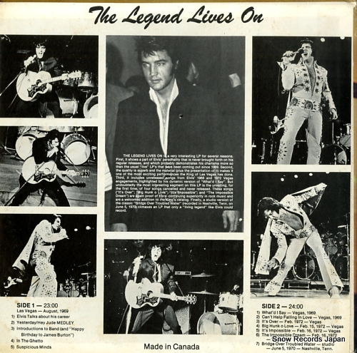 PRESLEY, ELVIS the legend lives on PCS-1001