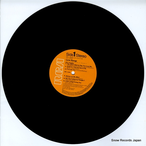 PRESLEY, ELVIS love songs RPL-8093