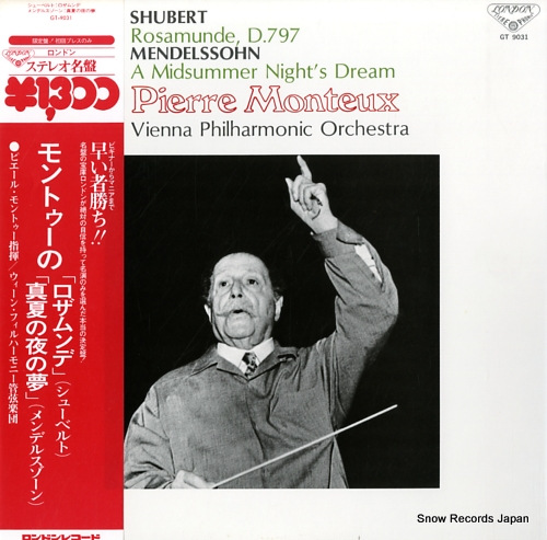 MONTEUX, PIERRE schubert; rosamunde, d.797 GT-9031
