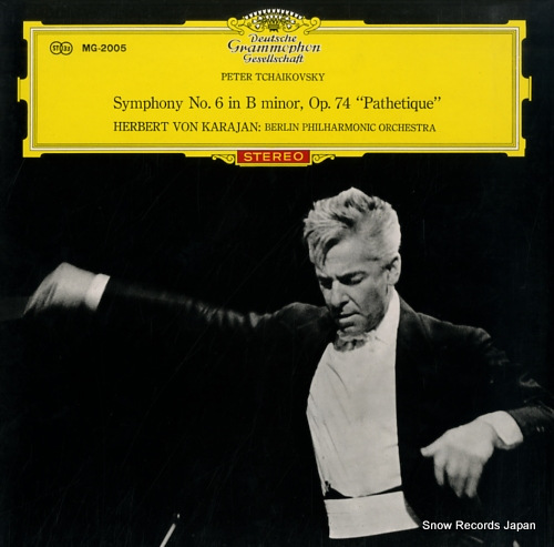 KARAJAN, HERBERT VON tchaikovsky; symphony no.6 