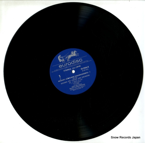 SUK, JOSEF mozart; samtliche werke fur violine und orchester OS-2966-70-K