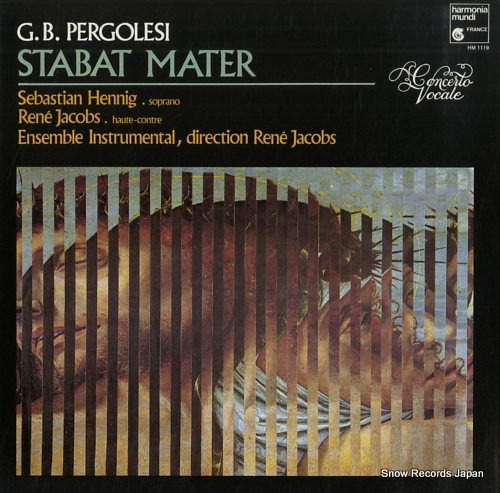JACOBS, RENE pergolesi; stabat mater HM1119